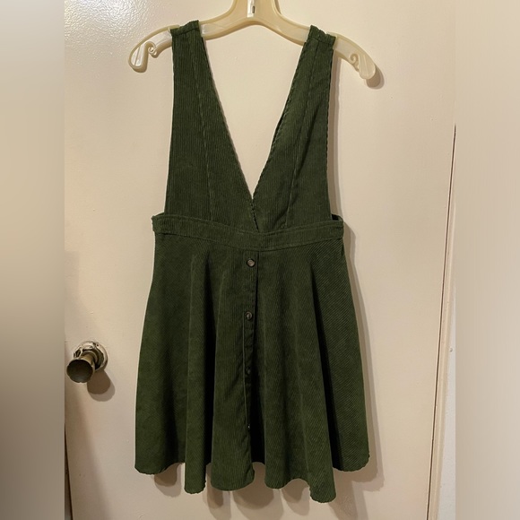 EUC Frille Rose Green Corduroy A-Line Dress - Picture 1 of 5